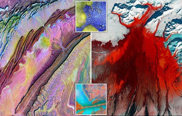 Sắc màu trái đất qua những bức ảnh hồng ngoại từ vệ tinh